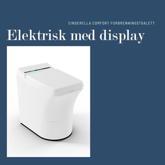 Cinderella Comfort Forbrenningstoalett Elektrisk, med display | VVSkupp.no