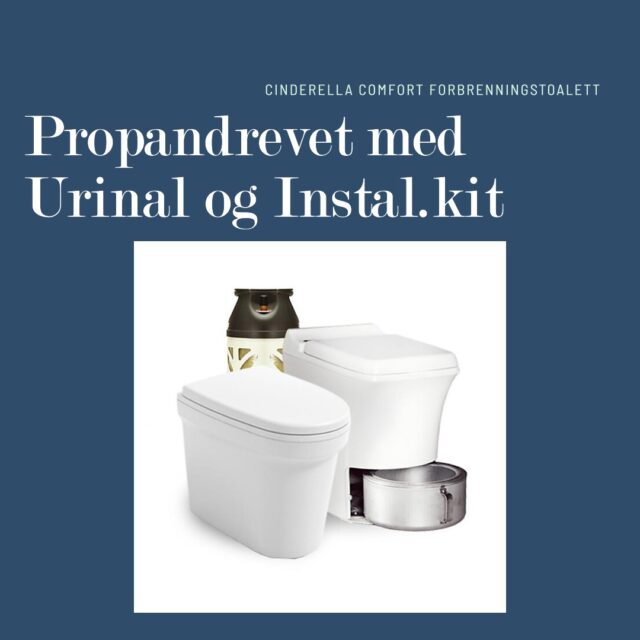 Cinderella Freedom Forbrenningstoalett Propandrevet, med Urinal og Instal.kit | VVskupp.no