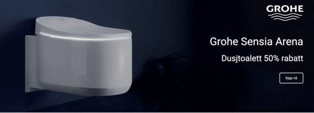Toalett med spyling - Grohe Sensia Arena dusjtoalett